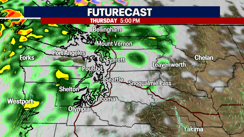 Showers Thursday evening