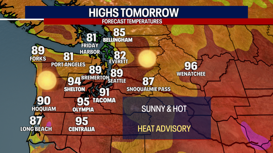 Highs Thursday