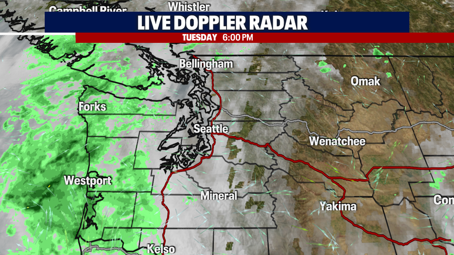 Sprinkles along the coast