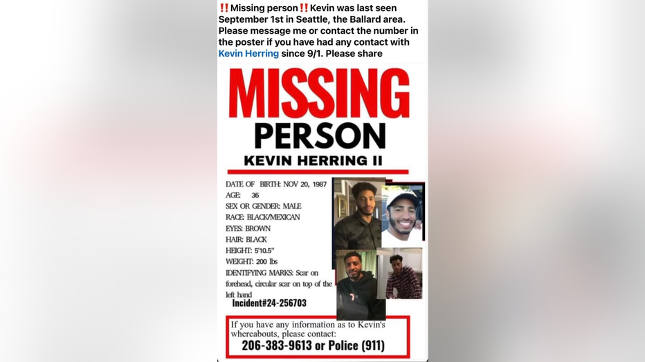 Kevin Herring II missing poster