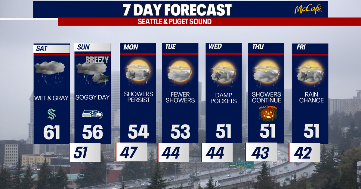 Seattle weather: Dark, soggy and gusty weekend ahead | FOX 13 Seattle