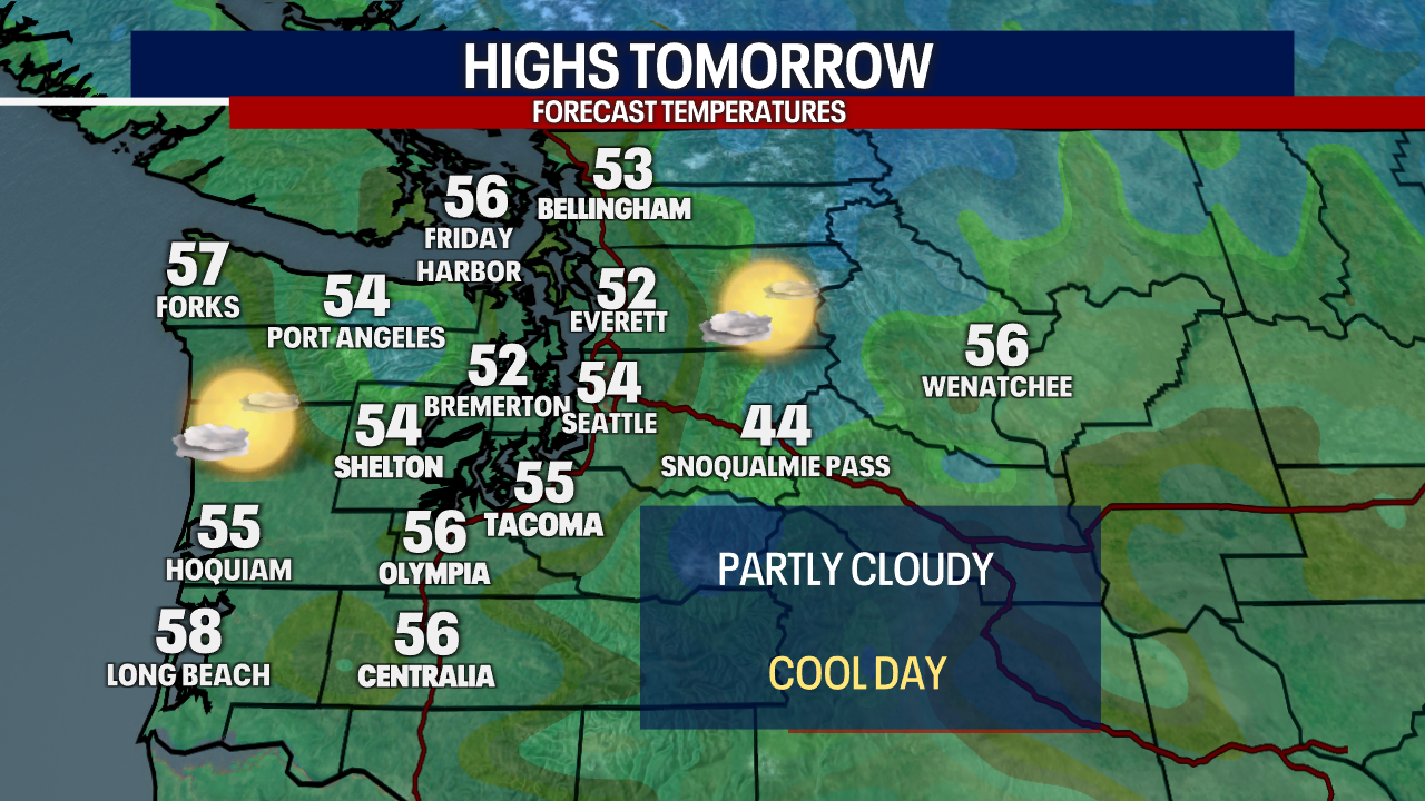 Morning clouds to afternoon sunbreaks with crisp fall temperatures Thursday