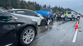 I-5 South reopens after 45-car pileup caused miles-long backup in Kent, WA