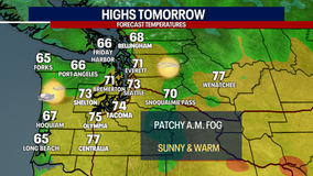 Seattle Weather: Sunny and warm Monday with highs in the 70s