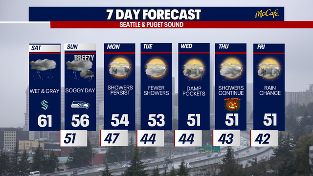 Seattle weather: Active, stormy and soggy weekend
