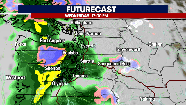 Seattle weather: Wind, rain and mountain snow returns Wednesday