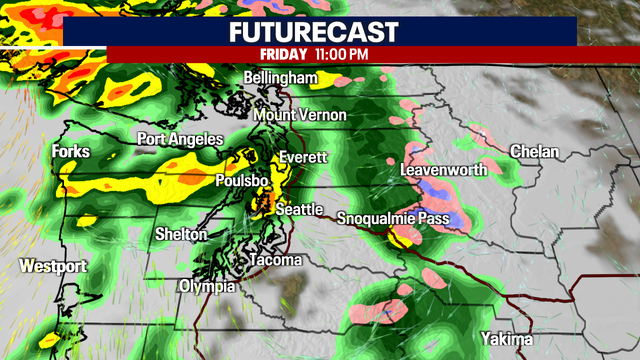 Seattle weather: Cloudy skies with a few light showers Tuesday