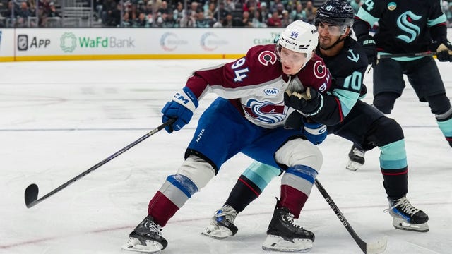 Joel Kiviranta scores twice as Avalanche beat Seattle Kraken 3-2
