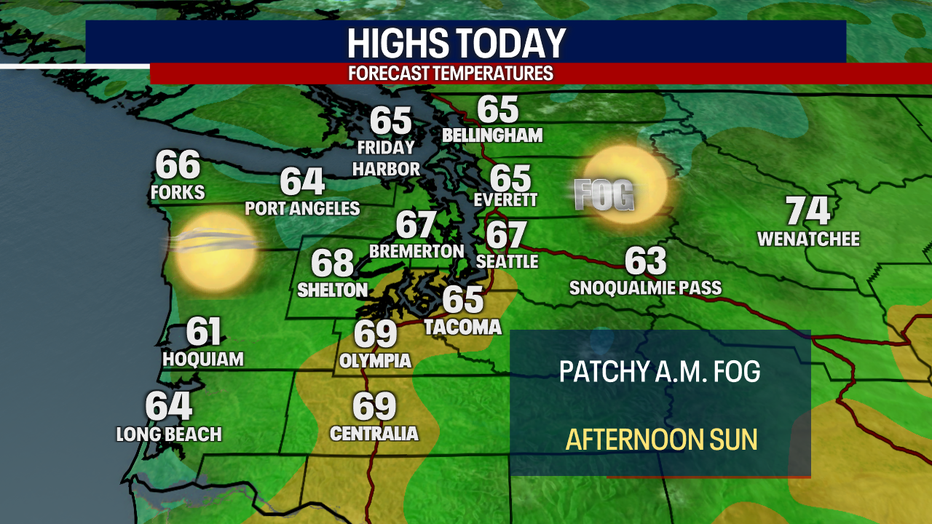 Get ready for beautiful, sunny weather in Seattle on Sunday.