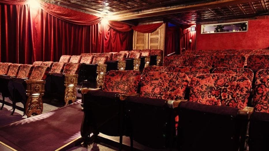 movie seats inside old cinema