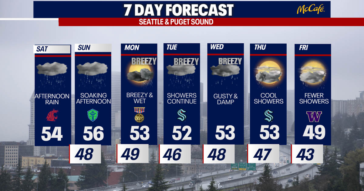 Rounds of rainy, gusty and murky weather for Seattle ahead | FOX 13 Seattle