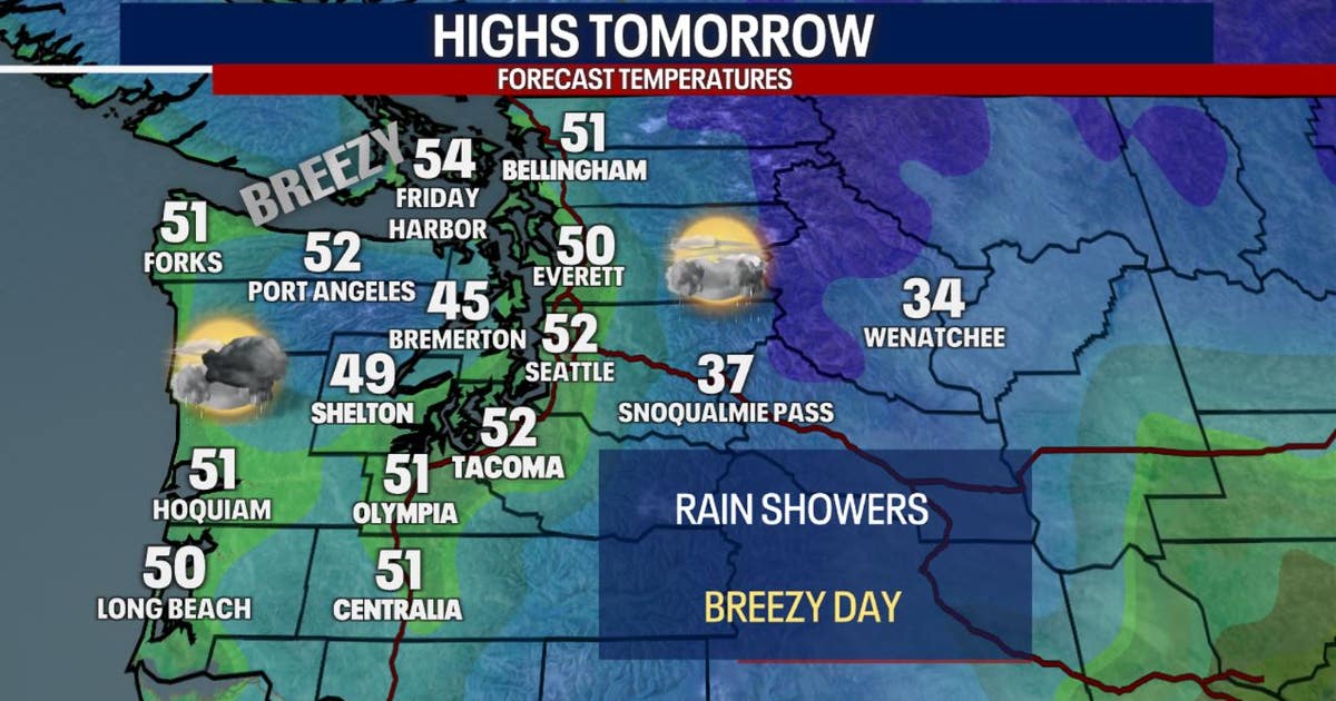 Mostly cloudy skies and mild temperatures Friday | FOX 13 Seattle