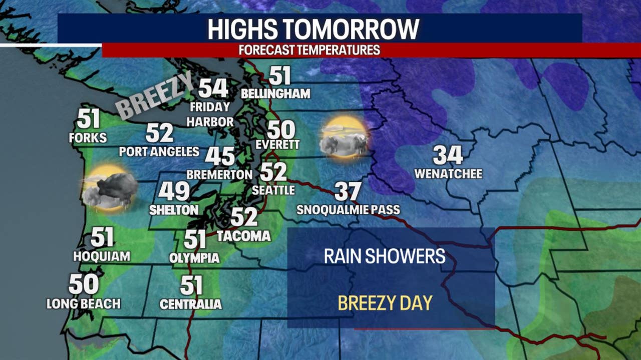 Seattle weather: Mostly cloudy skies and mild temperatures Friday Seattle weather: Mostly cloudy skies and mild temperatures Friday