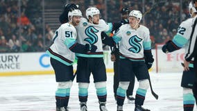 Burakovsky, Montour third period goals carry Seattle Kraken to 3-2 win over Ducks