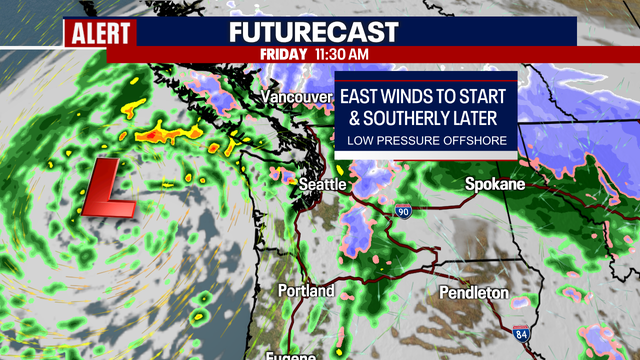 Windy weather east of Seattle on Tuesday due to incoming ‘bomb cyclone’