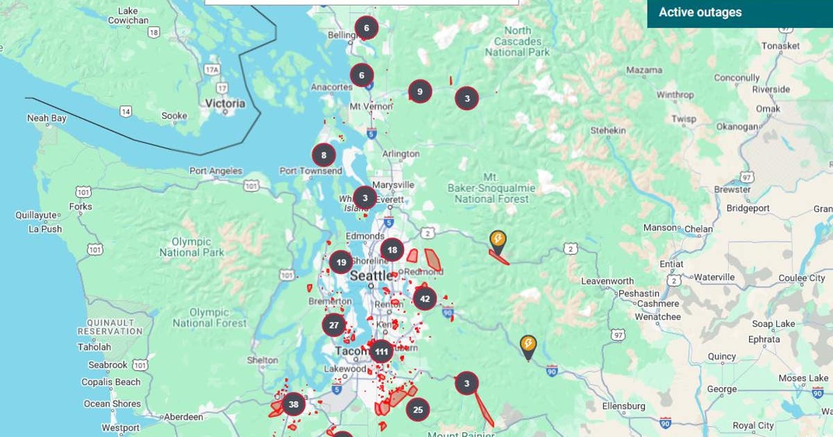 Tracking power outages after strong winds hit WA | FOX 13 Seattle