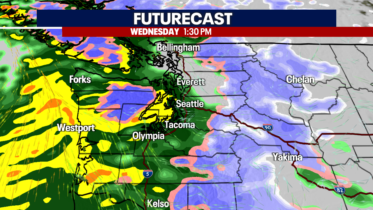 Seattle weather: Blustery Christmas Day in western Washington