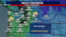 Seattle weather: Cool overnight, less fog, and more sunbreaks into Wednesday