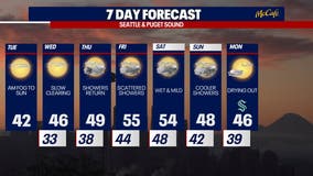 Seattle weather: Rain returns later this week