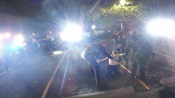 VIDEO: Man in crisis arrested at Shoreline 7-Eleven with help from police drones