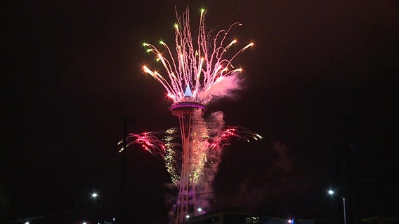 Final preparations underway for New Year’s celebration at the Seattle Space Needle