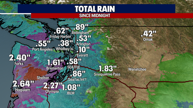 Seattle weather: Lowland wind and rain with mountain freezing rain