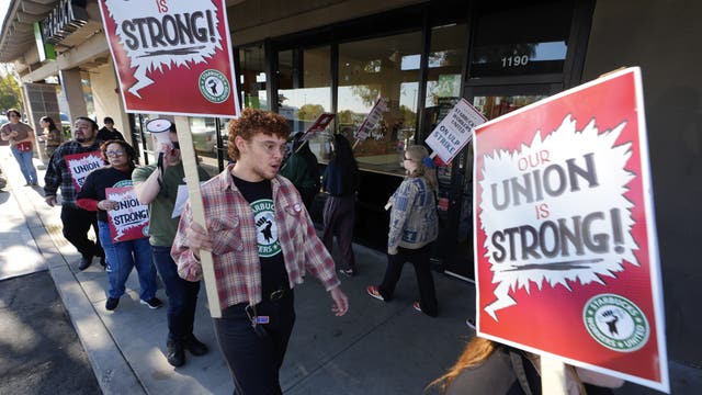 Starbucks, Amazon workers strike across US before Trump takes office