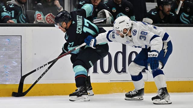 Brandon Hagel scores twice as Lightning beat Seattle Kraken 5-1