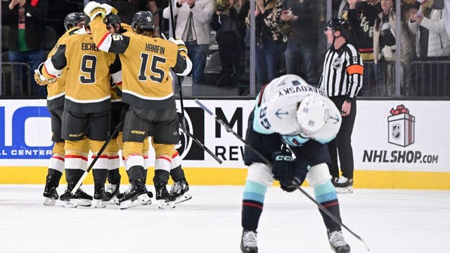 Seattle Kraken lose 4th straight game in 6-2 defeat to Golden Knights
