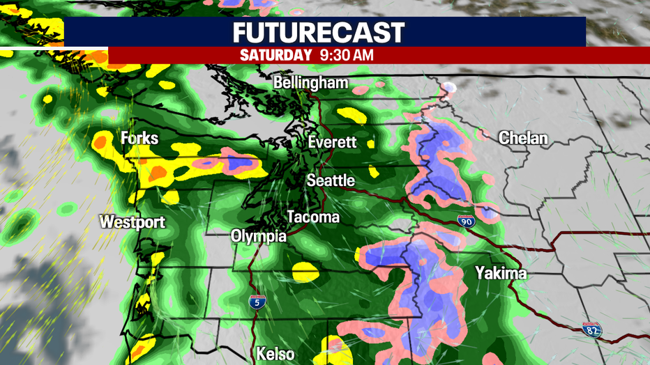 Rain returns by Saturday morning around Western Washington.
