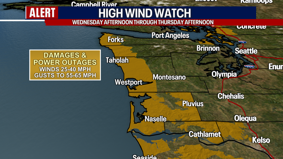 Forceful winds are on the way for the North Sound and coast on Christmas and the day after.