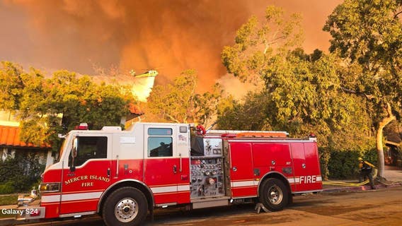 King County fire crews protecting homes from Palisades Fire in California