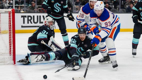 Oilers score twice in first six minutes as Seattle Kraken lose 4-2