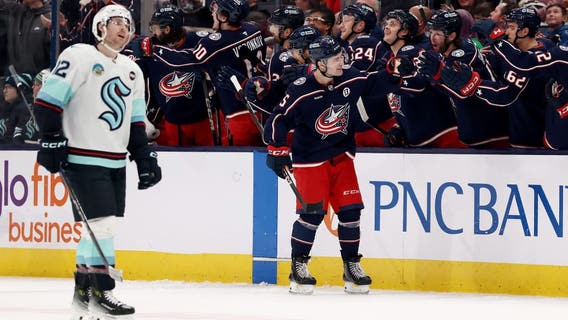 Blue Jackets score four goals in second period in 6-2 Seattle Kraken loss