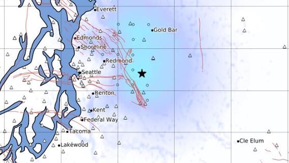 3.5 magnitude earthquake strikes near North Bend, WA