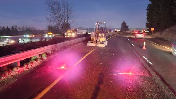 Stolen construction equipment leads to police pursuit, fire in Pierce County, WA