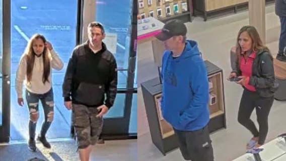 Bonney Lake police seek help in locating suspects in $72K WA theft ring
