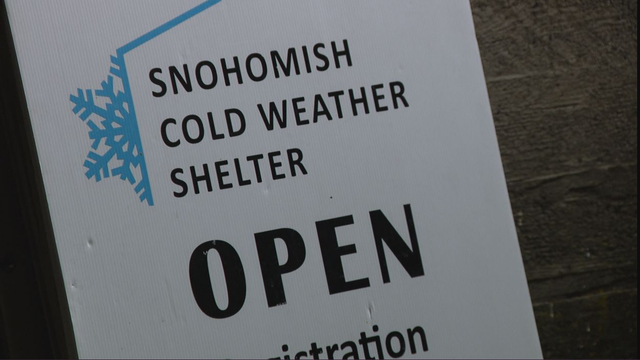 People flock to Snohomish County shelters as temps dip dangerously cold overnight