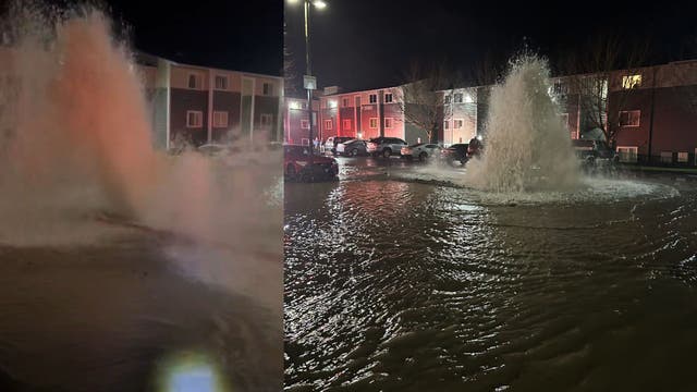 Car hits fire hydrant in Kent, floods 6 apartments