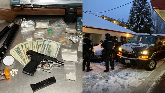 Police seize drugs, cash and guns in Edmonds, WA drug bust