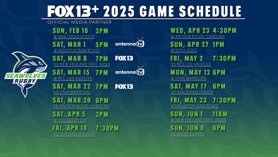 Seattle Seawolves, FOX 13 renew partnership to broadcast all 16 games in 2025