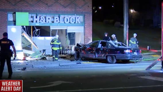Two detained after pursuit ends in crash into West Seattle building