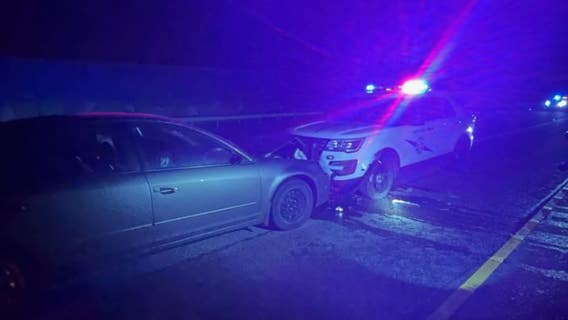 Trooper crashes into wrong-way driver on I-90 in Bellevue, WA