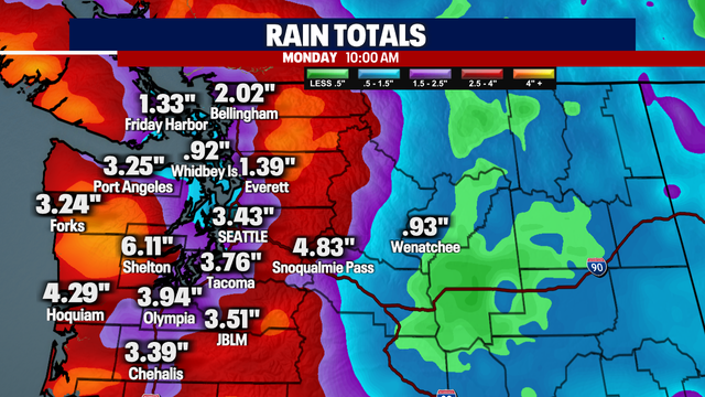 Seattle weather: Stormy Saturday to bring heavy rain, wind