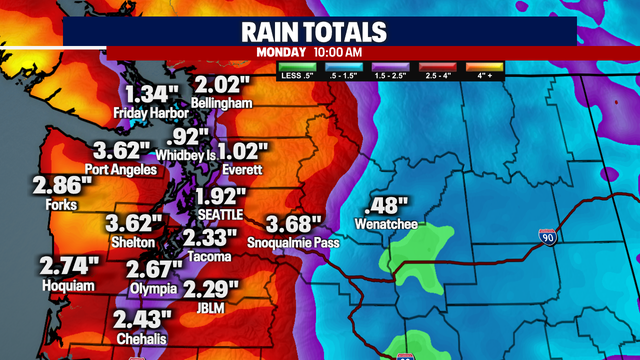 Seattle weather: Rain and wind Wednesday, drier Thursday