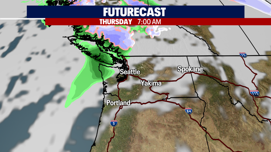 A few clouds along the coastline tomorrow. 