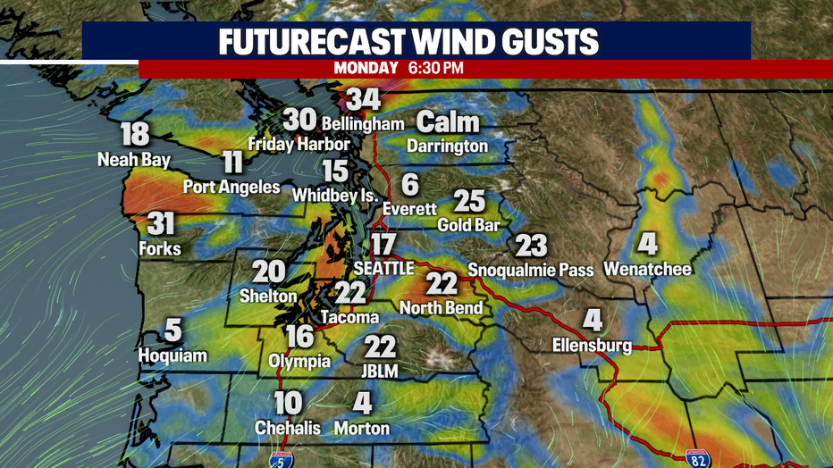 Breepers winds with cold air in West Washington.