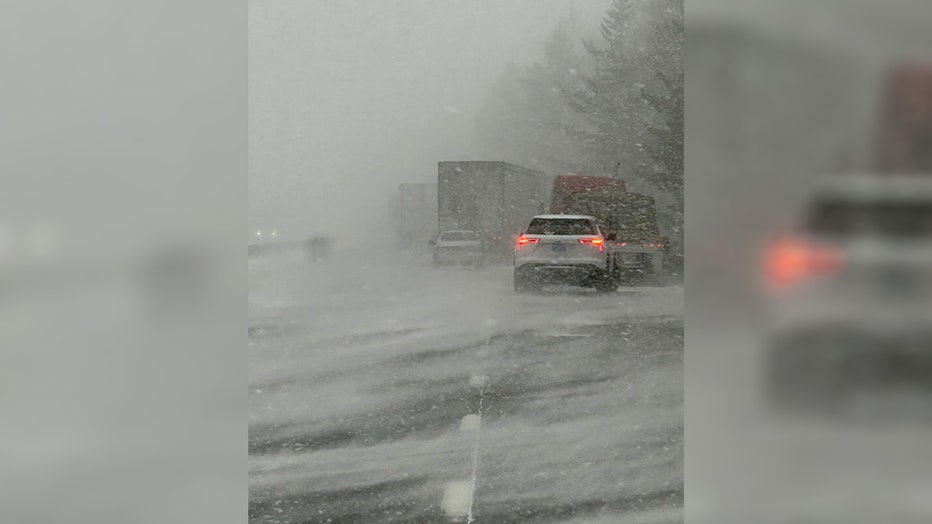 I-84 closed near Multnomah Falls, Oregon after white out winter weather conditions caused a pileup of more than 100 cars on Thursday. At 11:37 a.m., the Oregon State Department of Transportation (ODOT) sent out an alert warning drivers that westbound I-84 is closed three miles west of Multnomah Falls due to a crash. Officials urged drivers to use alternate routes and to plan for long delays. According to the Multnomah County Sheriff’s Office (MCSO), an SUV caught fire in the pile-up that deputies say involve more than 100 cars, trucks and semi-trucks.