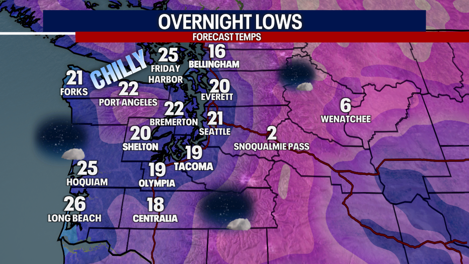 A card showing lower levels around West Washington tonight.