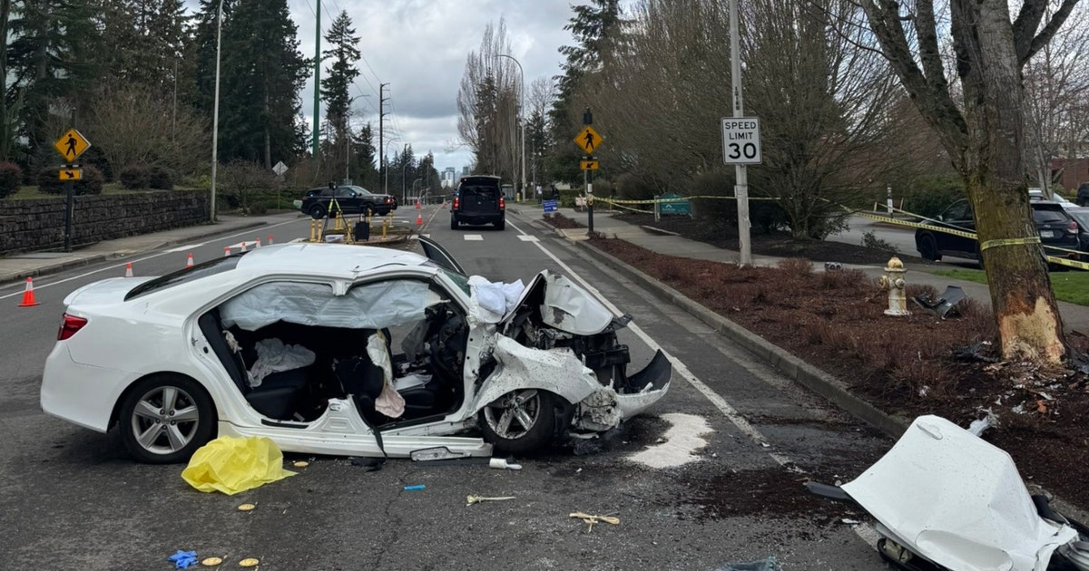1 juvenile, 1 adult injured in Bellevue crash | FOX 13 Seattle